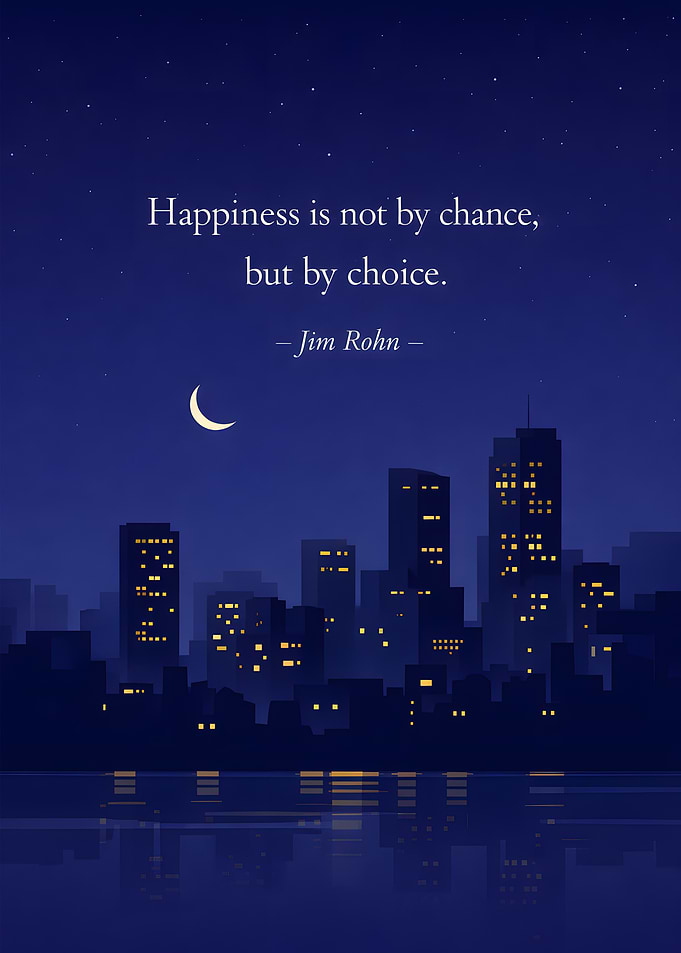Happiness by Choice Cityscape