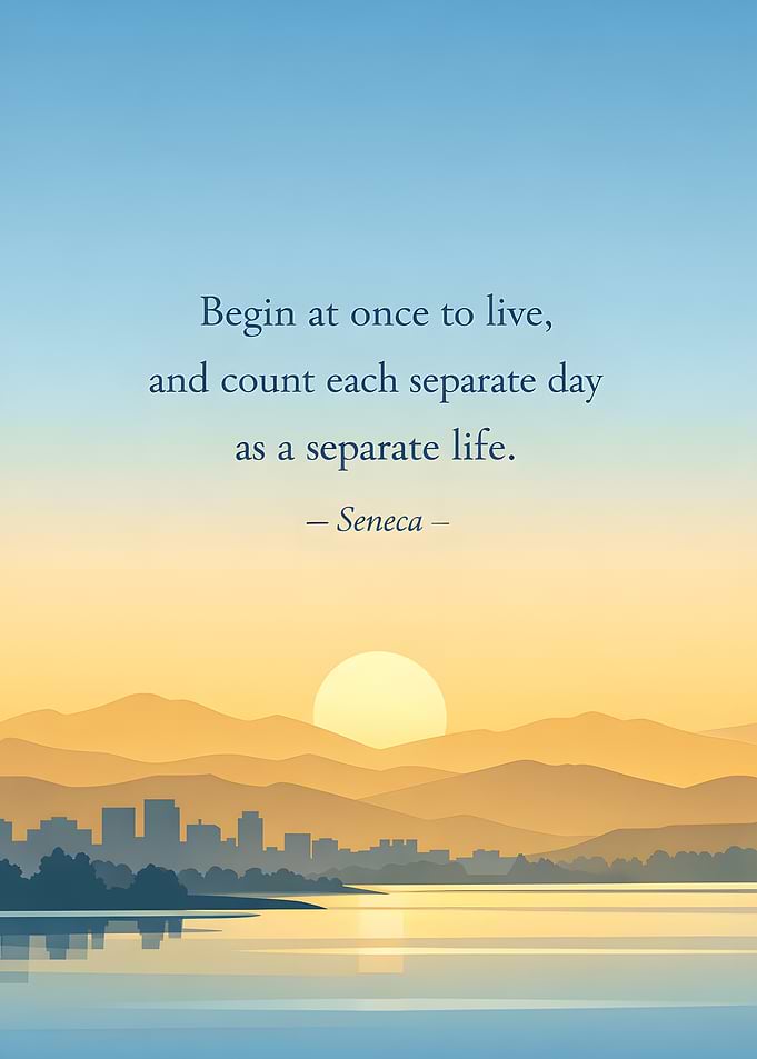 Inspirational Quote at Sunrise