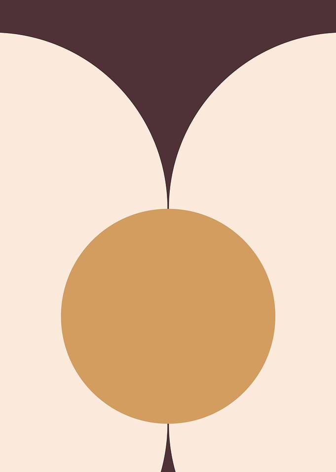 Abstract Geometric Shapes in Earth Tones
