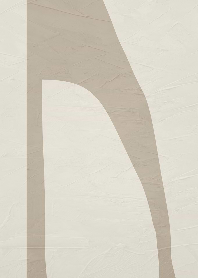 Abstract Beige Shapes on Textured Background