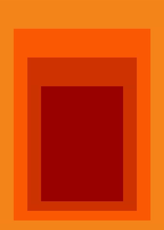 Nested Squares in Warm Tones