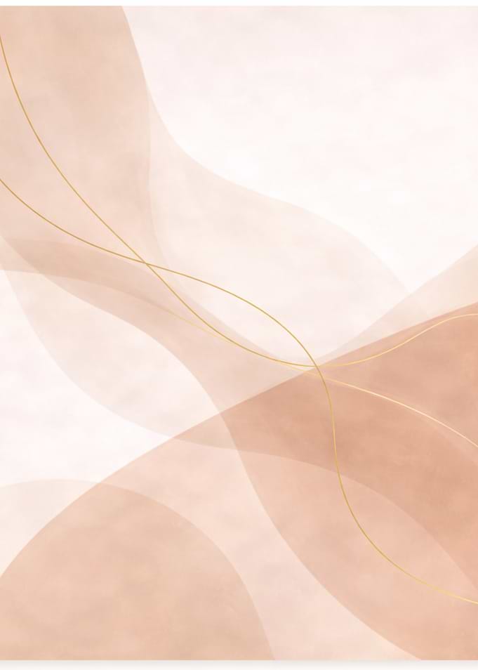 Abstract Watercolor Peach and Gold