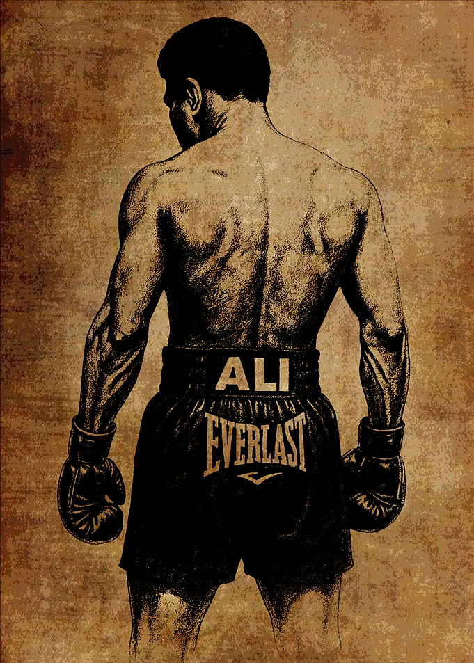 Muhammad Ali Back View Art