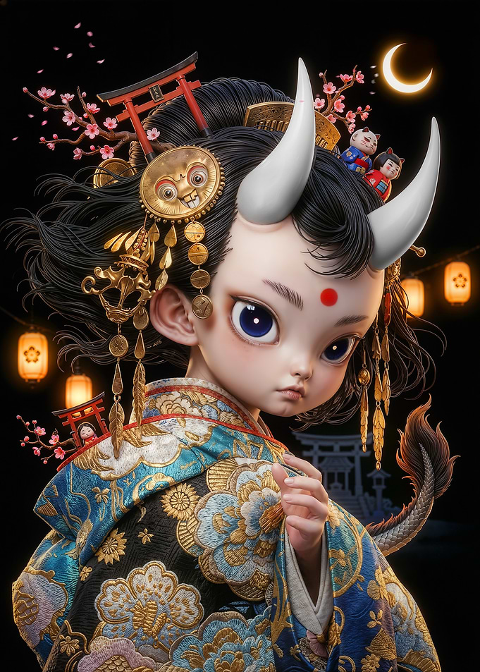 Moonlit Yokai Princess