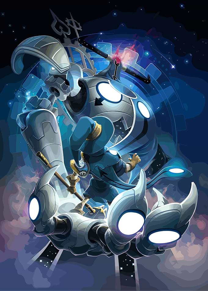 Fantasy Character with Clockwork Robot