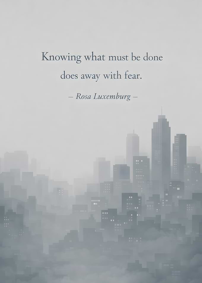 Inspirational Quote with Cityscape