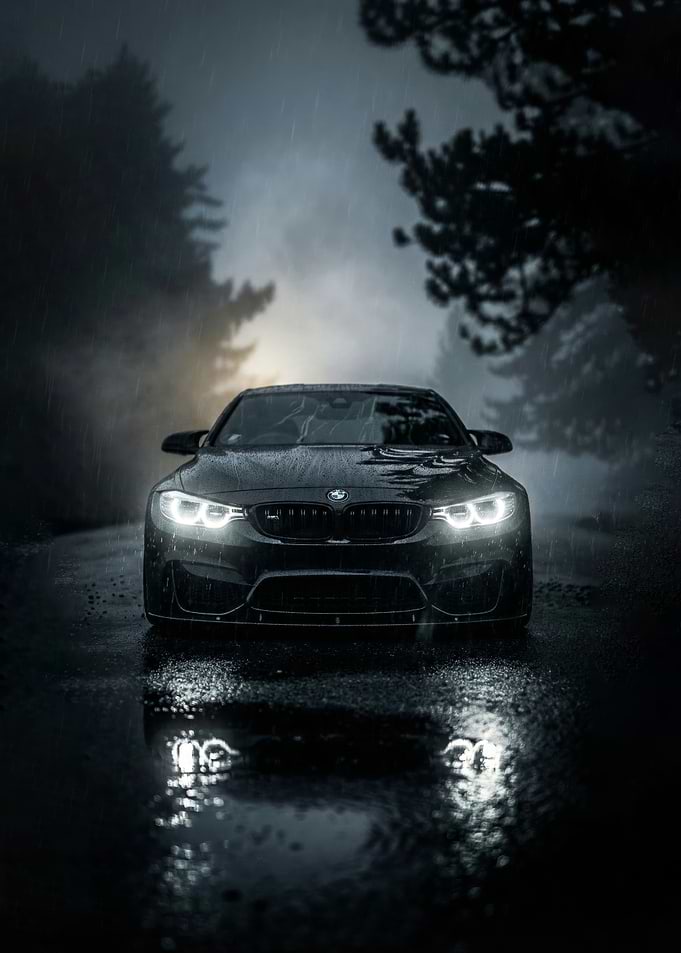 BMW M4 in the Rain