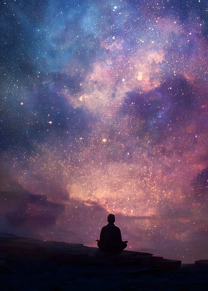 Meditating under the stars