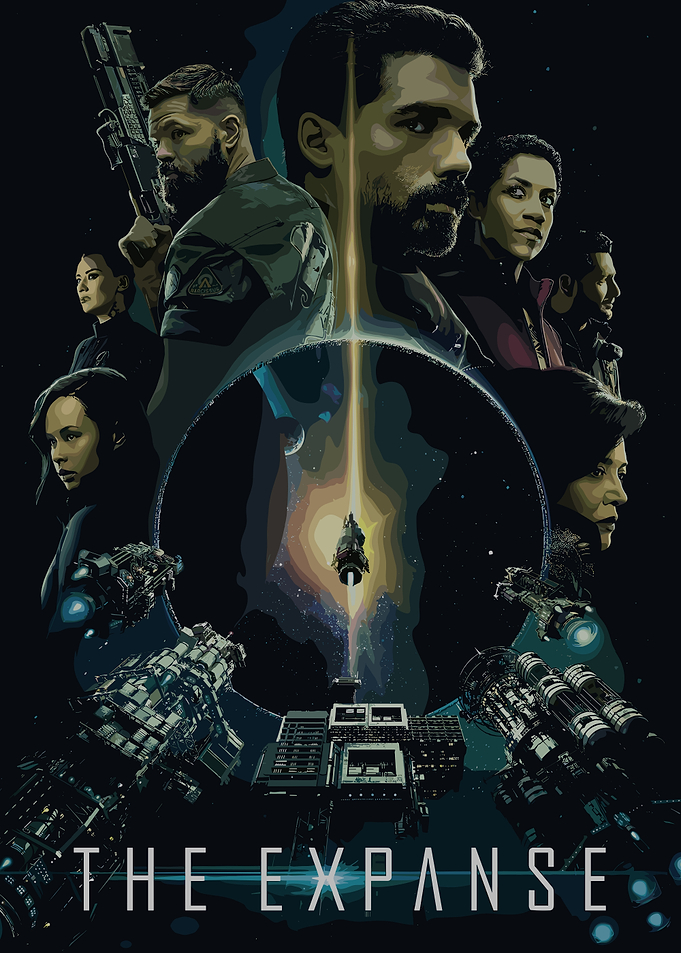 The Expanse Pixel Art Poster