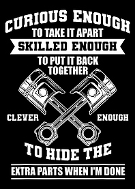 Curious Enough Mechanic Humor Design