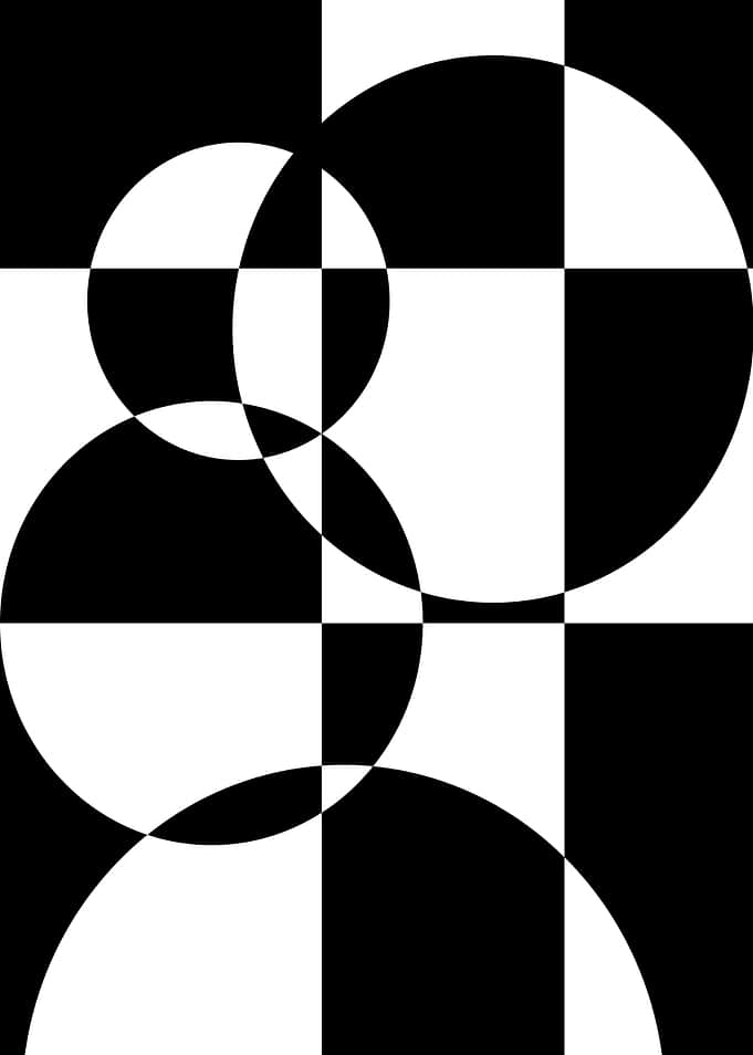 Black and White Geometric Abstraction