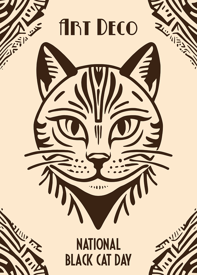 Art Deco National Black Cat Day