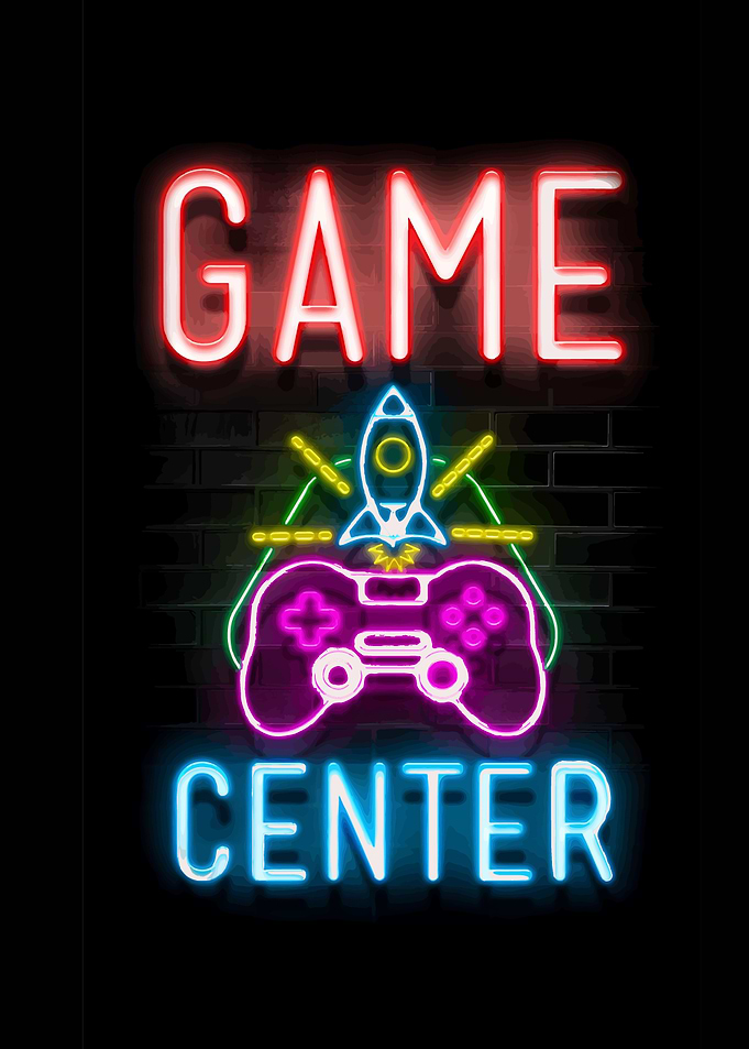 Game Center Neon Sign
