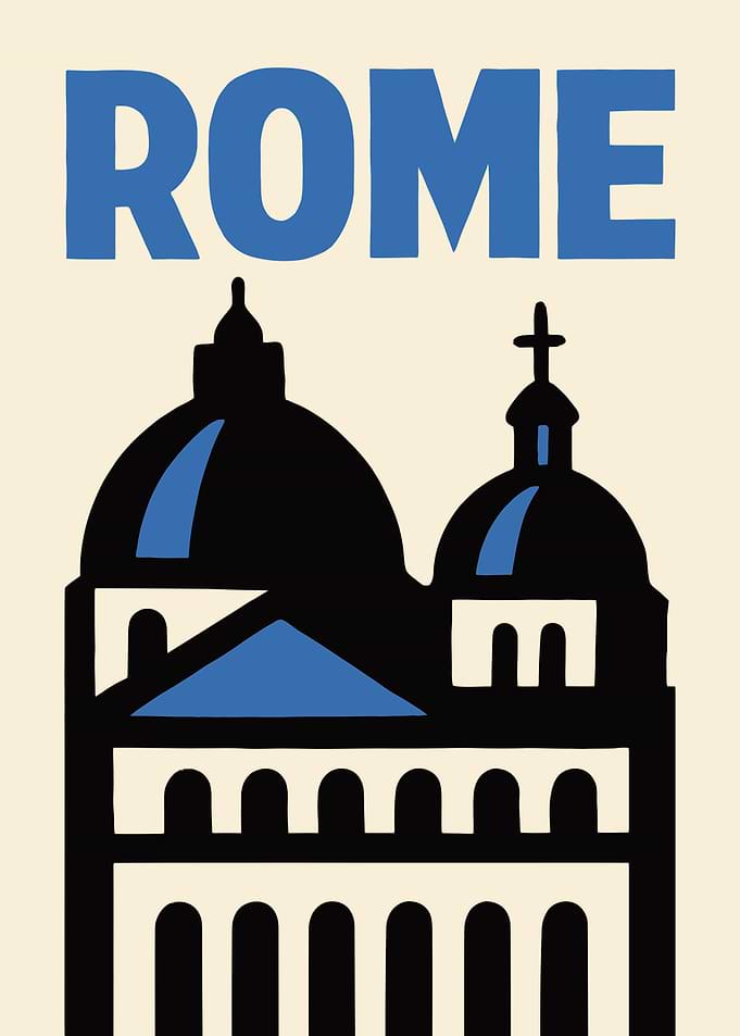 Rome Architecture Minimalist Poster