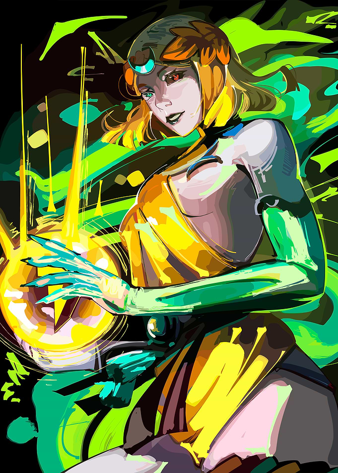 Goddess with Energy Orb Digital Art
