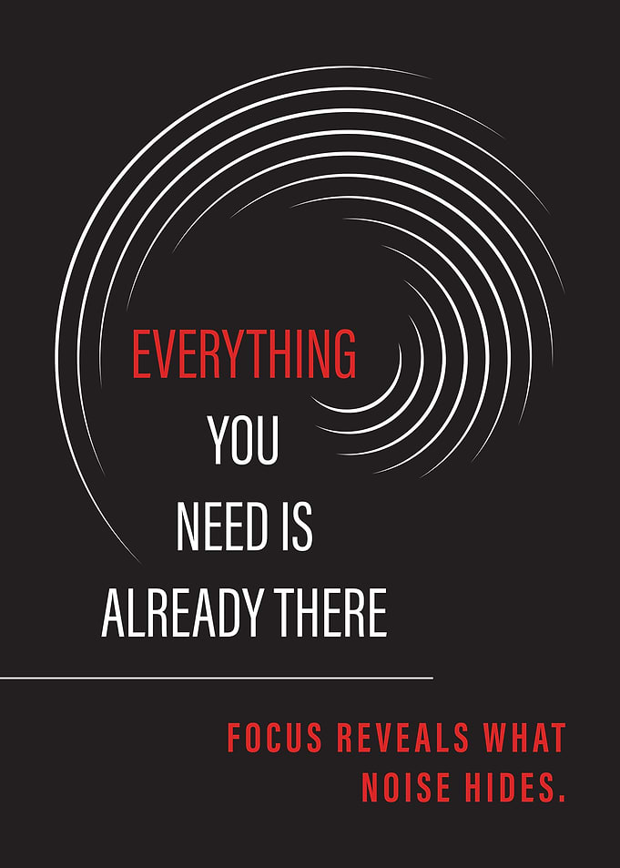 Inspirational Quote with Spiral Design