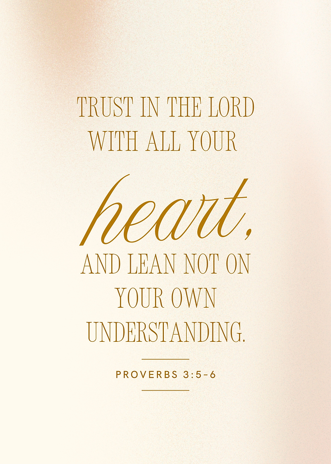 Proverbs 3:5-6 Inspirational Quote