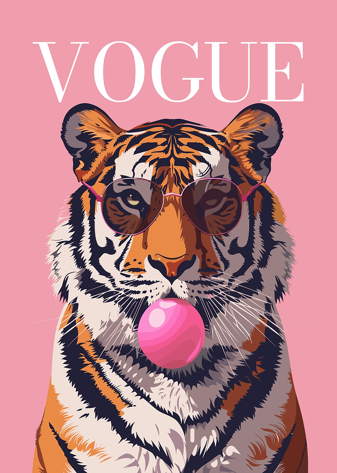 Vogue Tiger with Bubblegum