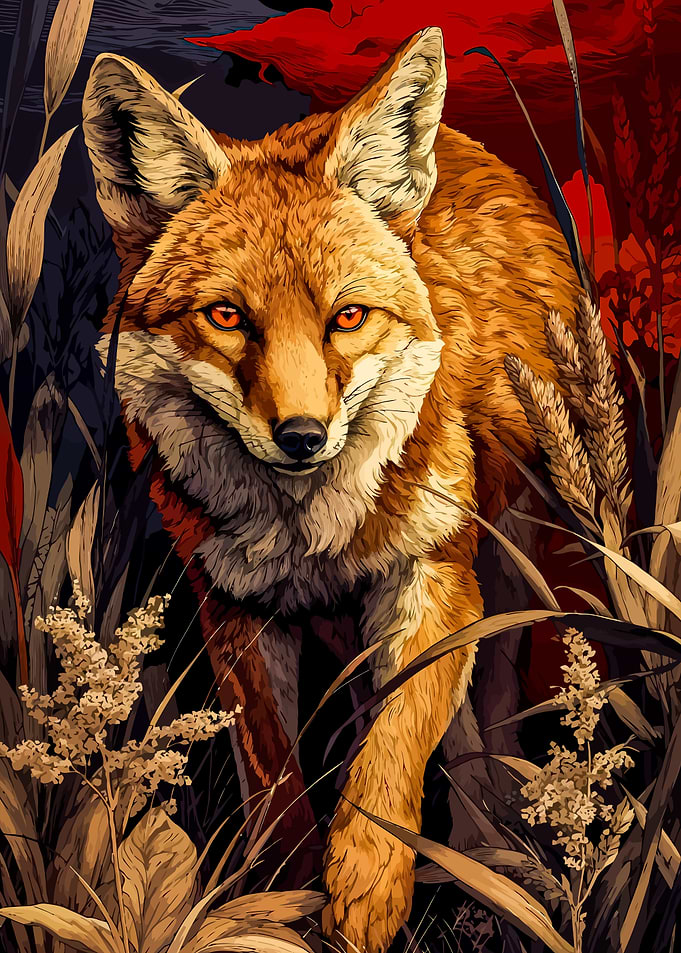 Fox in the Tall Grass