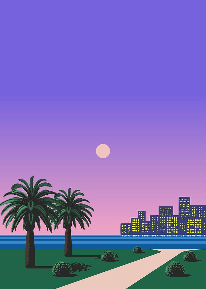aesthetic seaside town