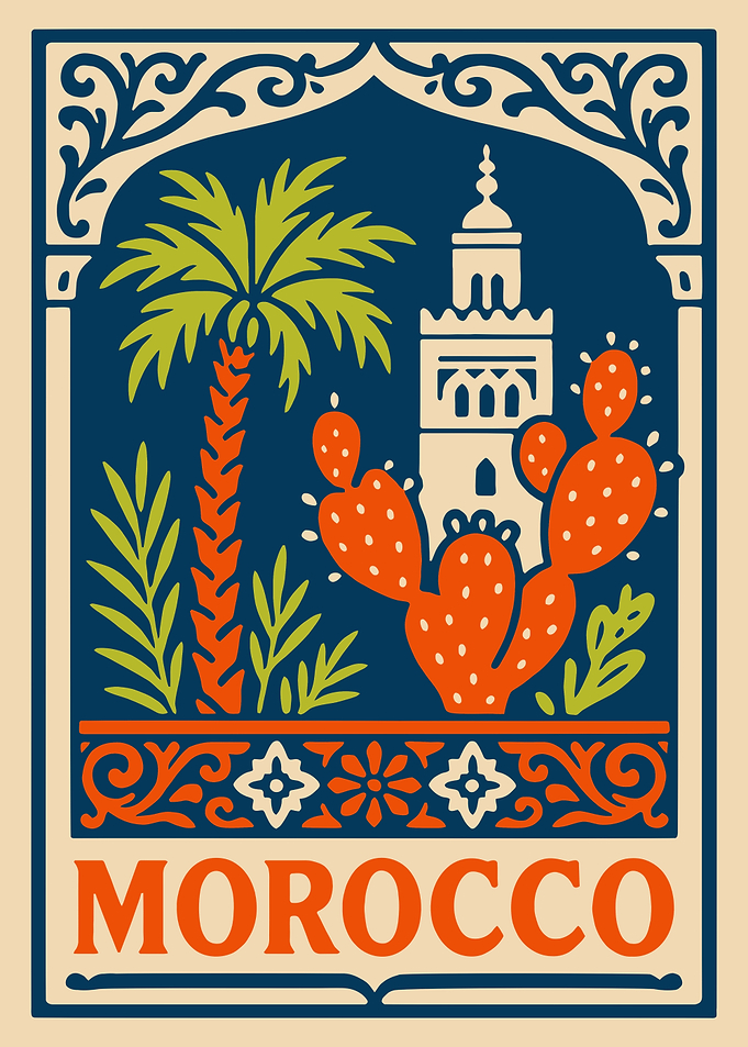 Morocco Travel Poster