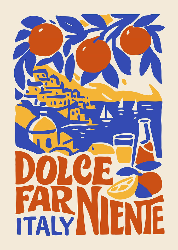 Dolce Far Niente Italy Art