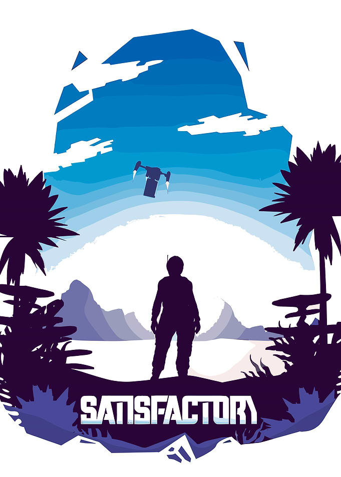 Satisfactory Game Poster