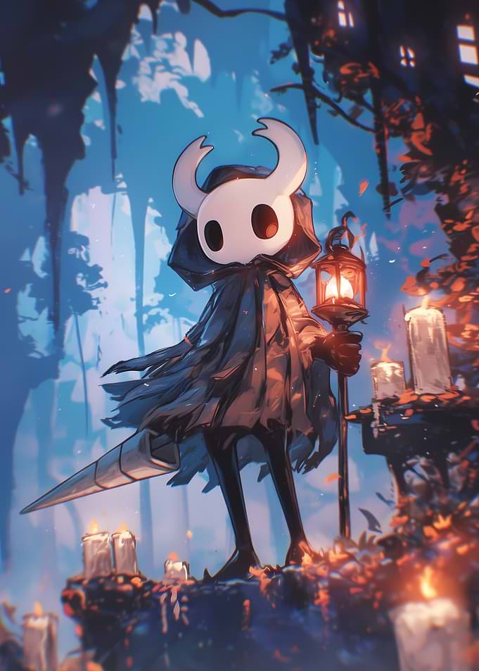 Hollow Knight with Lantern