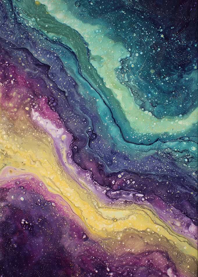 Abstract Galaxy Painting