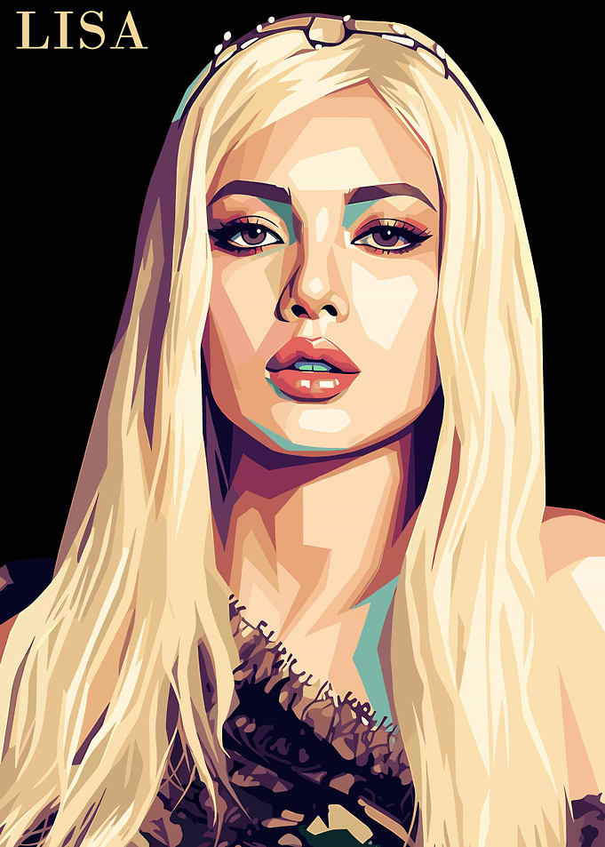 Lisa portrait digital art