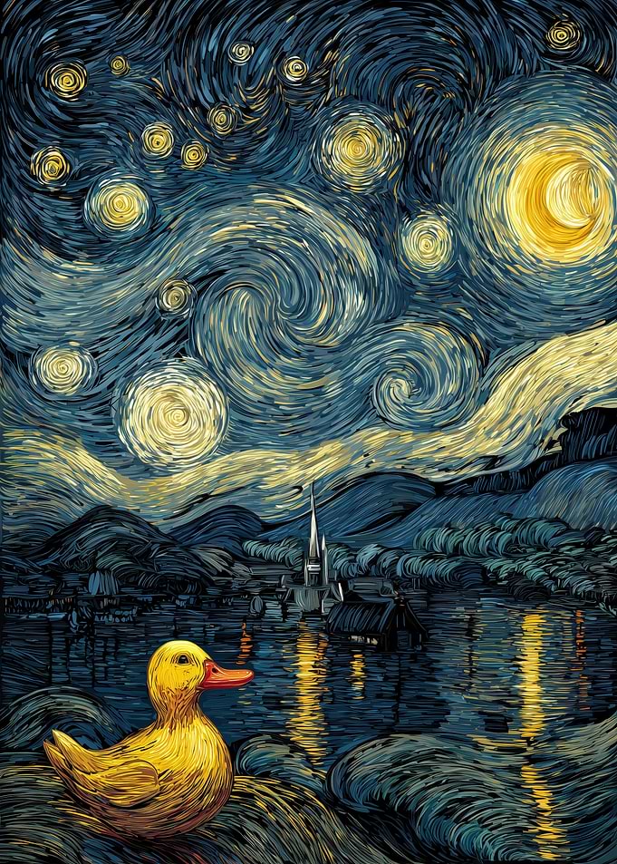 Starry Night Duck