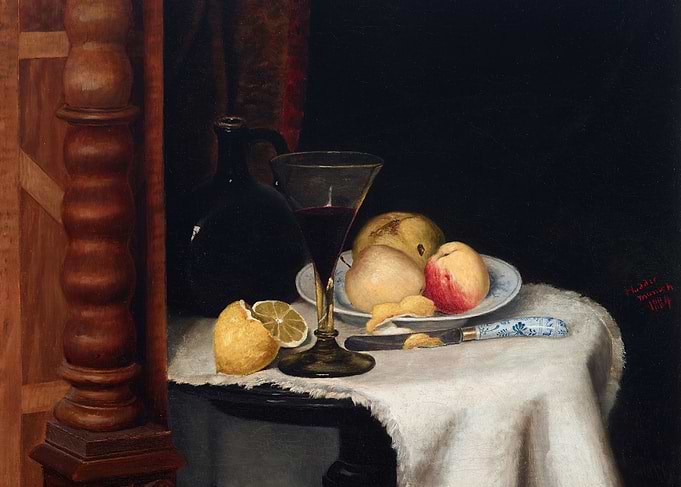 Still Life with Fruit and Wine