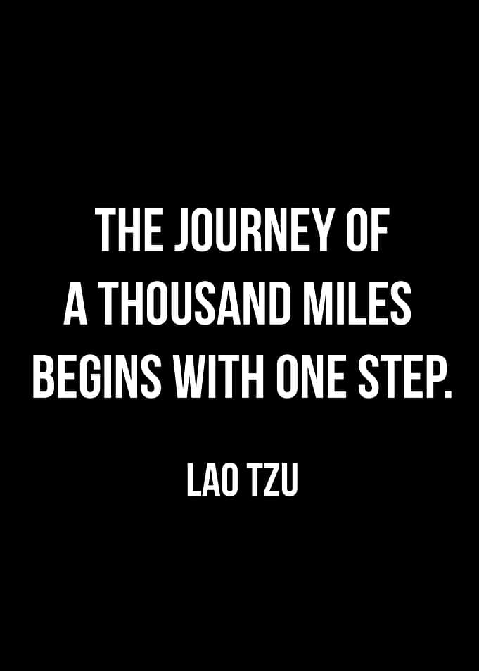 Journey of a Thousand Miles Quote