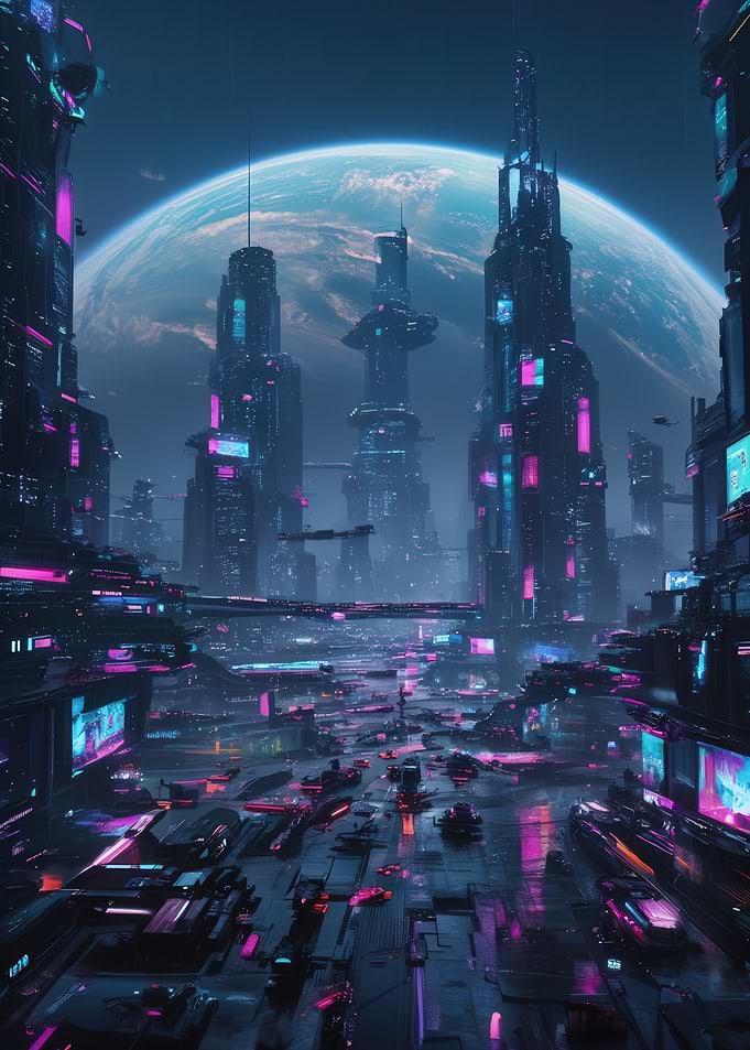 Futuristic Space City