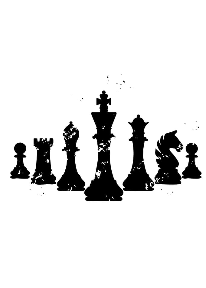 Chess Pieces Silhouette