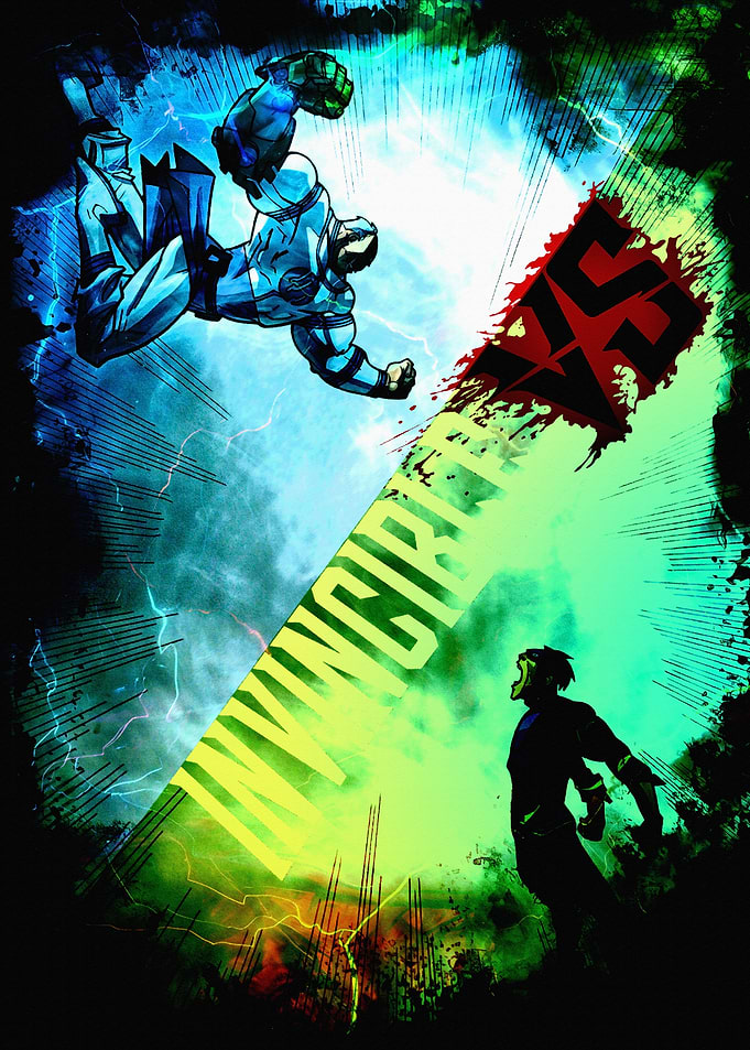 Invincible Versus Comic Book Art