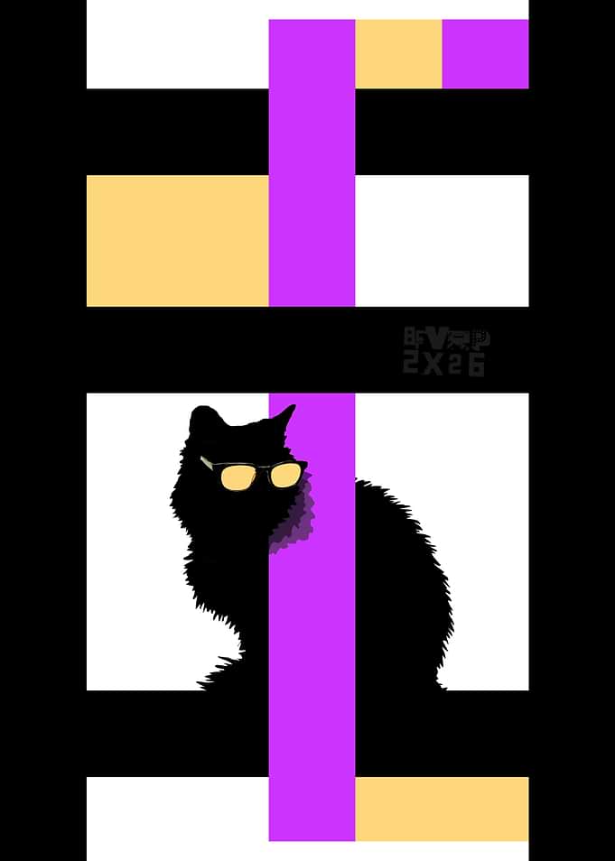 Cool Cat Abstract Art