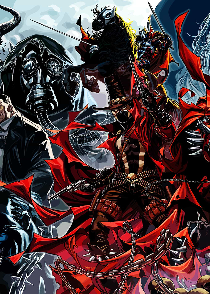 Spawn Comic Book Cover Art