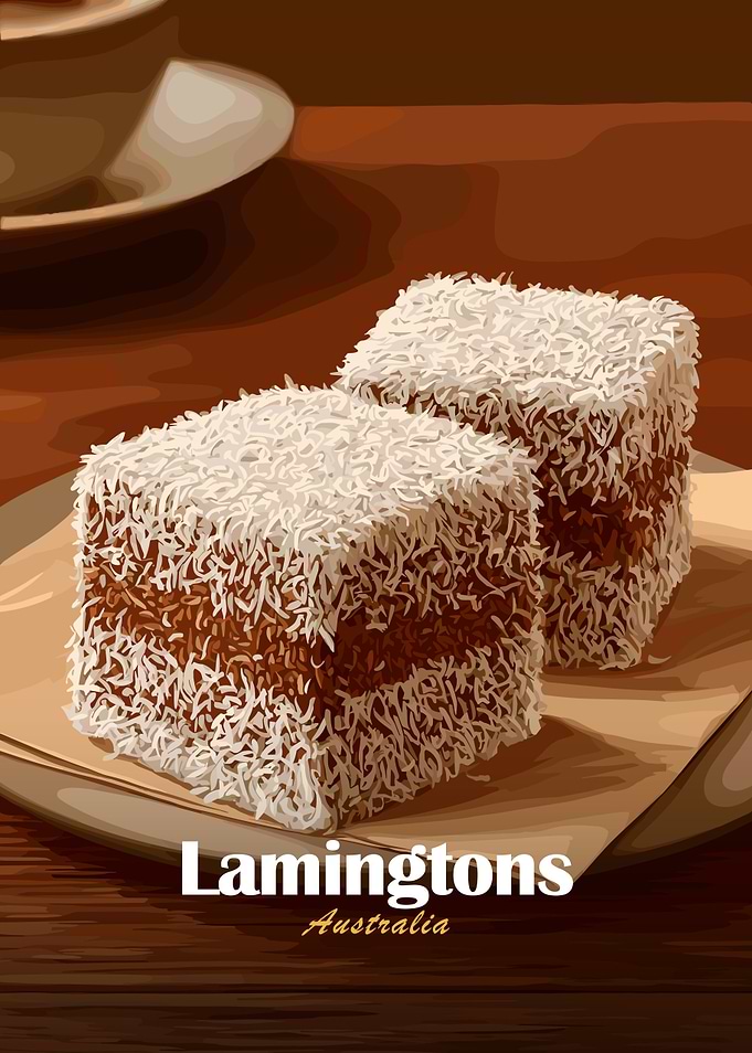 Lamingtons Australia Dessert