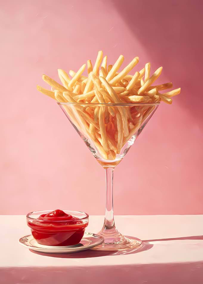 French Fries with Ketchup
