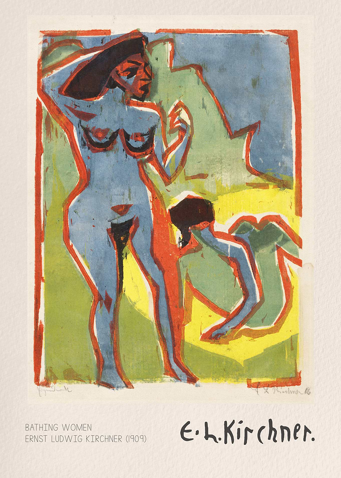Bathing Women by Ernst Ludwig Kirchner