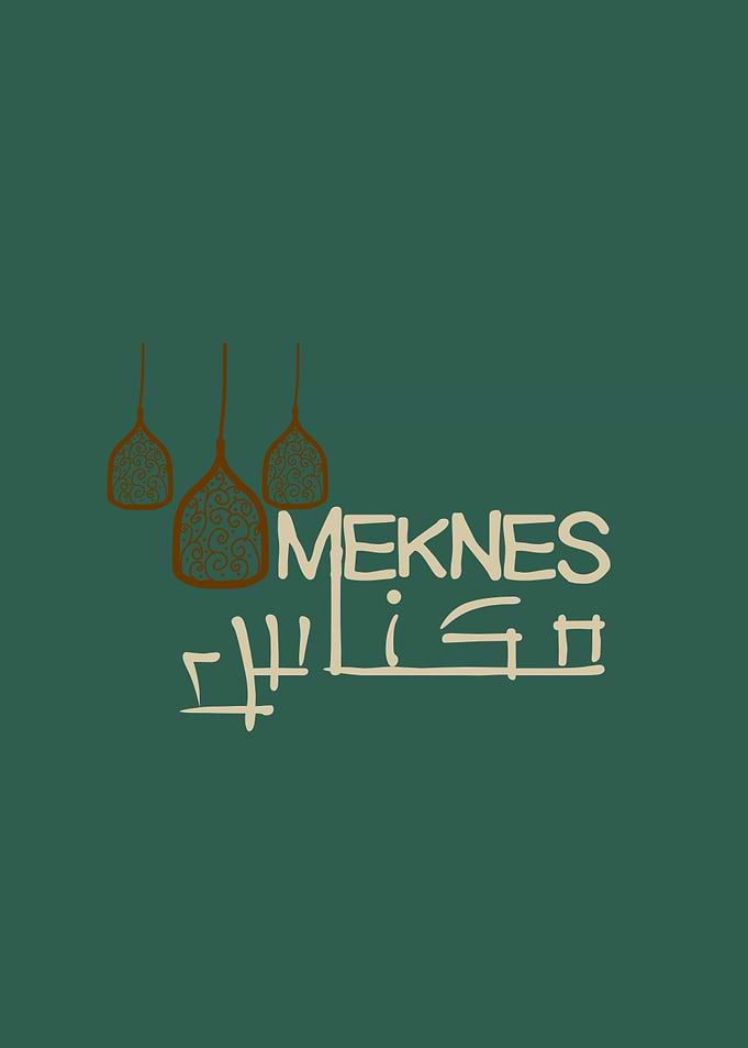 Meknes Typography with Lanterns