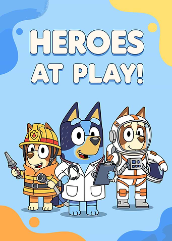 Bluey Cartoon Illustration