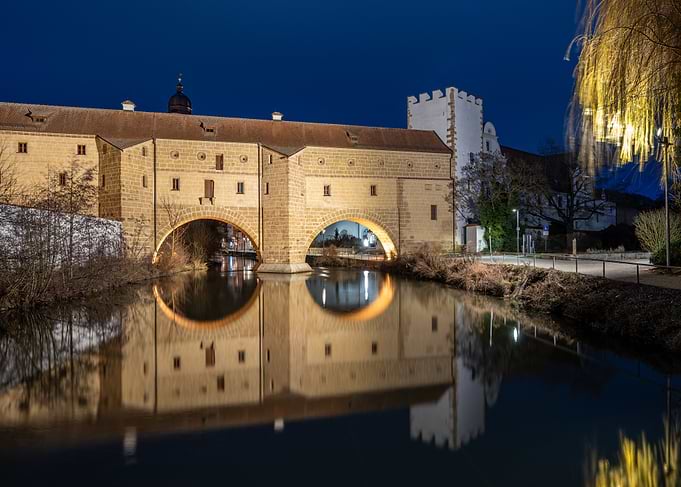 Eltville Bridge at Night