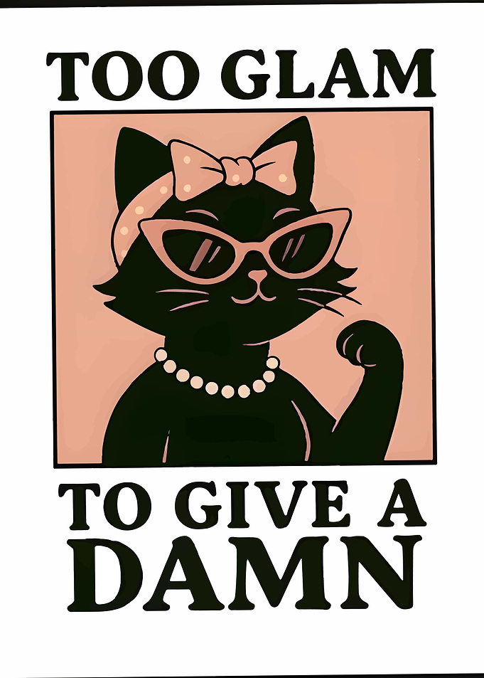 Glamorous Cat with Attitude
