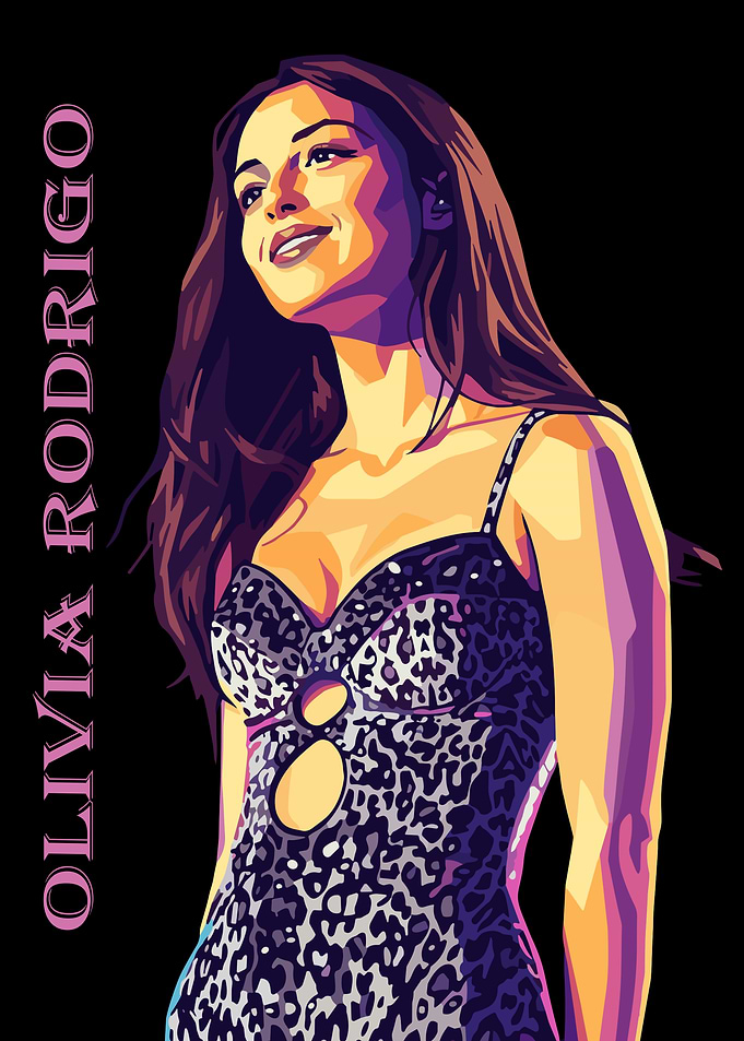 Olivia Rodrigo Pop Art Portrait