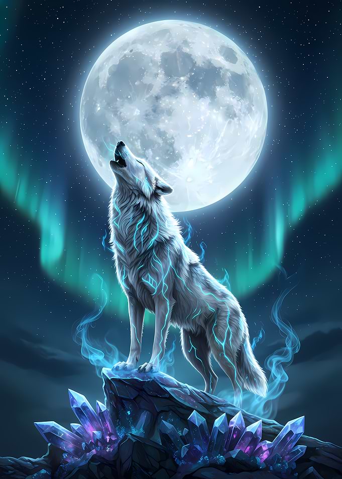 Alpha Wolf - Mystic Moon Howl