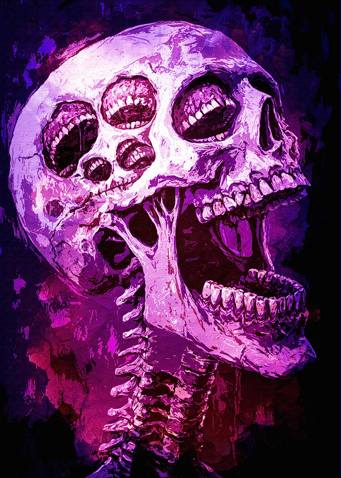 Multi-Mouth Skull