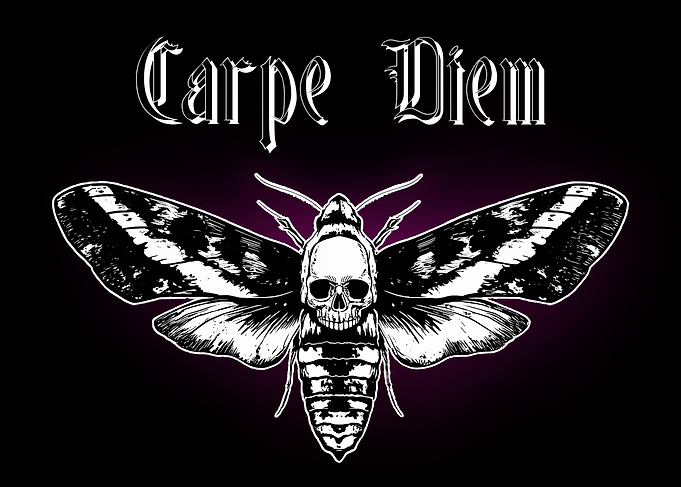 Carpe Diem Gothic Skull Moth