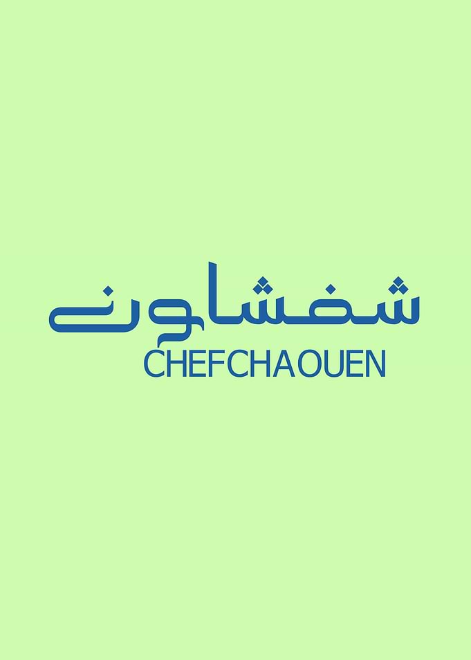 Chefchaouen Text Art